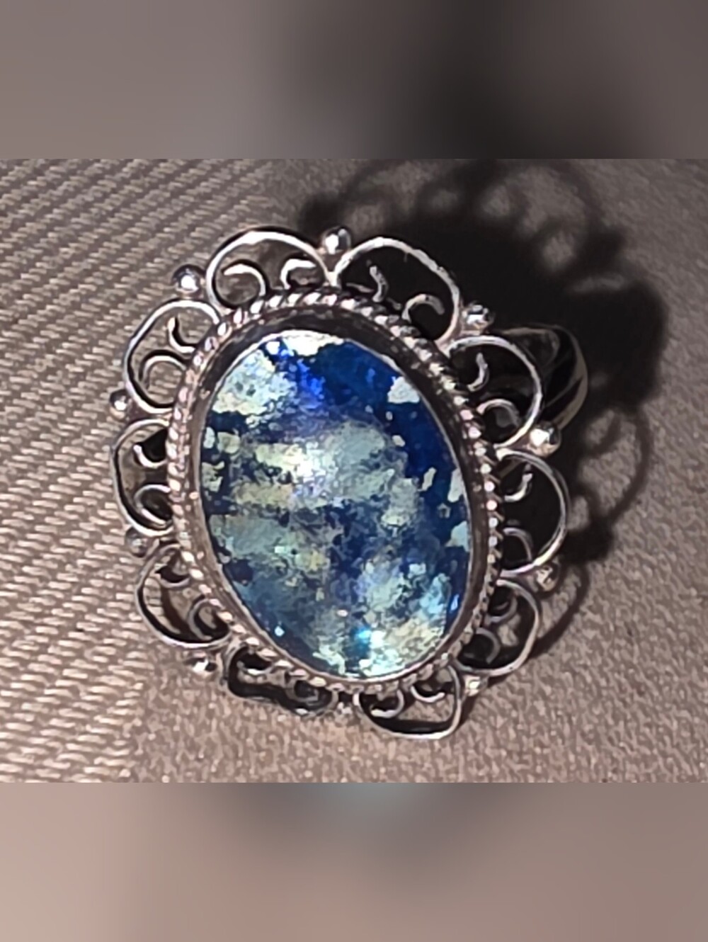 VINTAGE TAXCO, NATIVE AMERICAN, STERLING SILVER 925 LADIES RING SIZE 6 - Picture 3 of 6